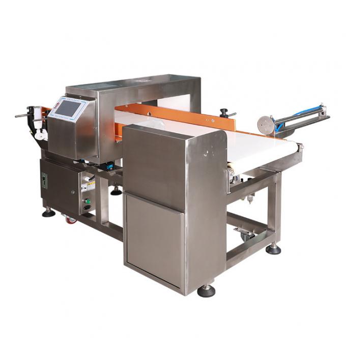 Ligne de production alimentaire de prix usine détecteur de métaux automatique de convoyeur avec le rejet automatique de poussoir