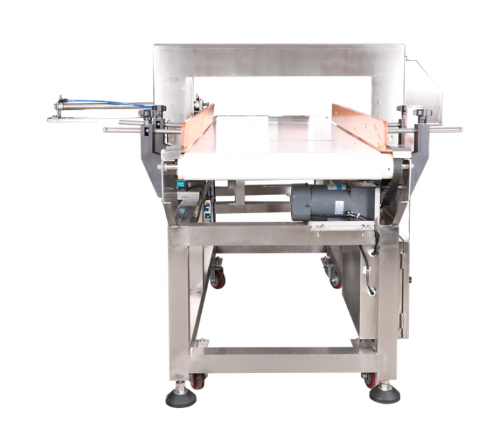 Ligne de production alimentaire de prix usine détecteur de métaux automatique de convoyeur avec le rejet automatique de poussoir