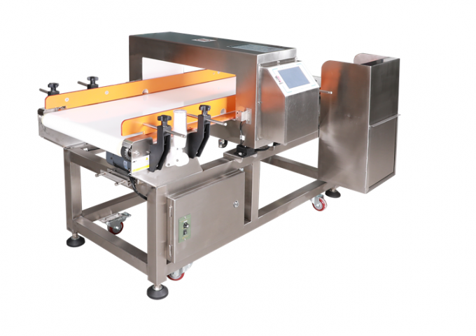 Ligne de production alimentaire de prix usine détecteur de métaux automatique de convoyeur avec le rejet automatique de poussoir