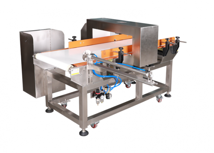 Ligne de production alimentaire de prix usine détecteur de métaux automatique de convoyeur avec le rejet automatique de poussoir