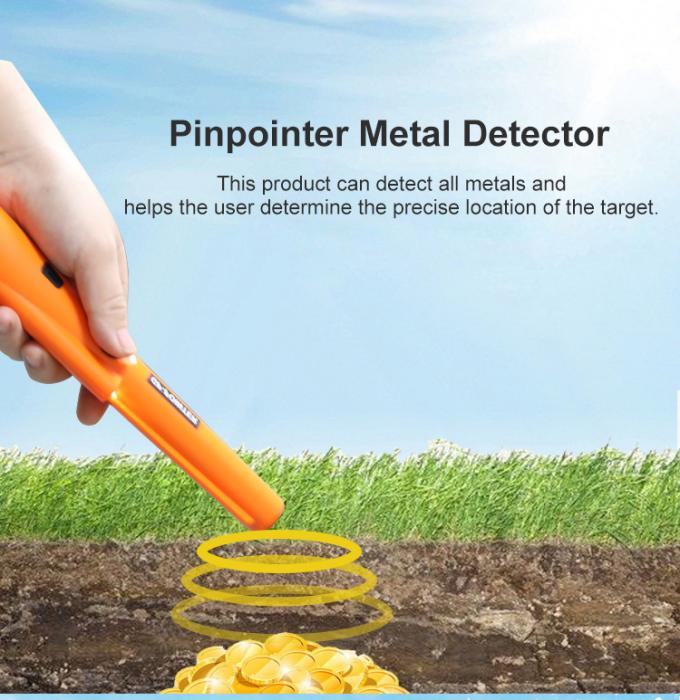 Or tenu dans la main portatif chassant le détecteur de métaux de base souterrain de Pinpointer de détecteur de métaux