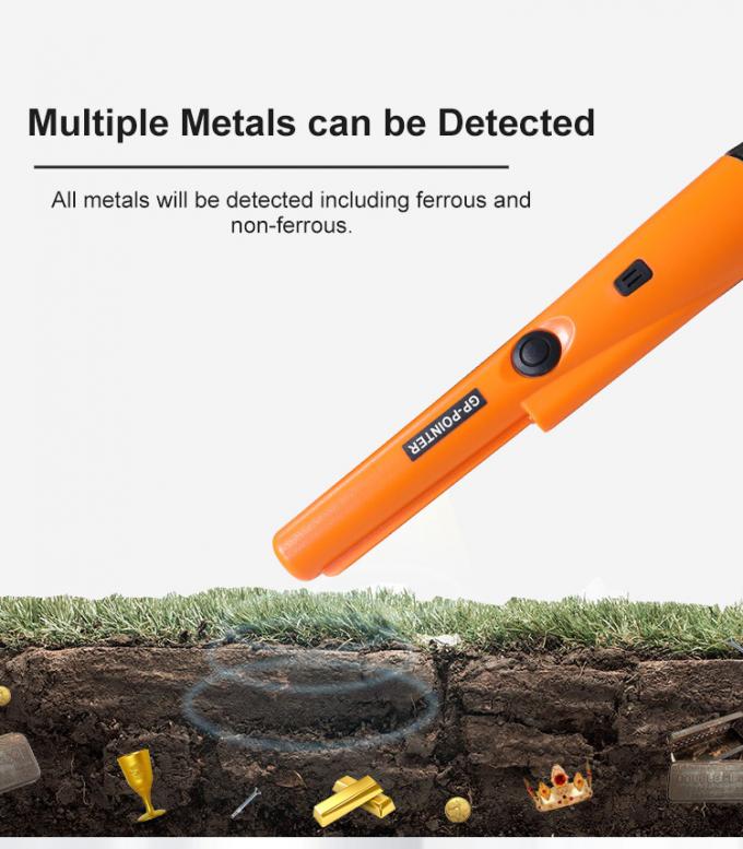  Or tenu dans la main portatif chassant le détecteur de métaux de base souterrain de Pinpointer de détecteur de métaux