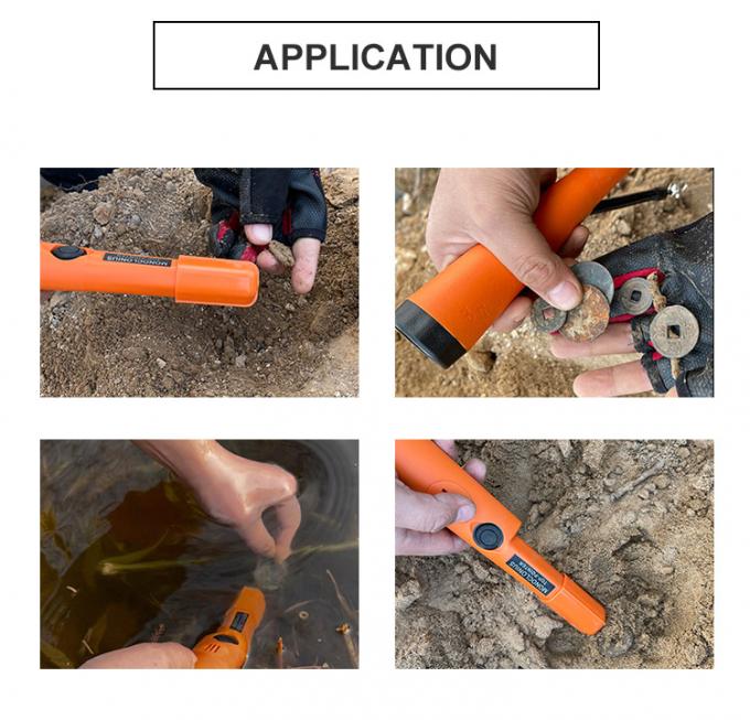  Or tenu dans la main portatif chassant le détecteur de métaux de base souterrain de Pinpointer de détecteur de métaux